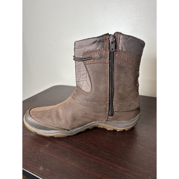 Merrell Dewbrook Brown Waterproof Insulated Boots Women Size 8 Active Heat - Picture 6 of 11